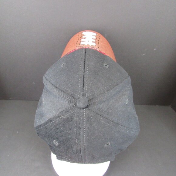 Coca-Cola Zero Embroidered Logo w/Football Styled Bill Adj Strap Back Cap Hat - Picture 5 of 8
